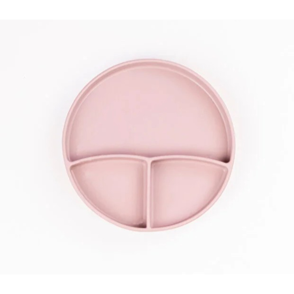 Pembe 3’lü Silikon Yemek Seti – Önlük + Diş Kaşıyıcılı Kaşık + Vakumlu Tabak  - 5